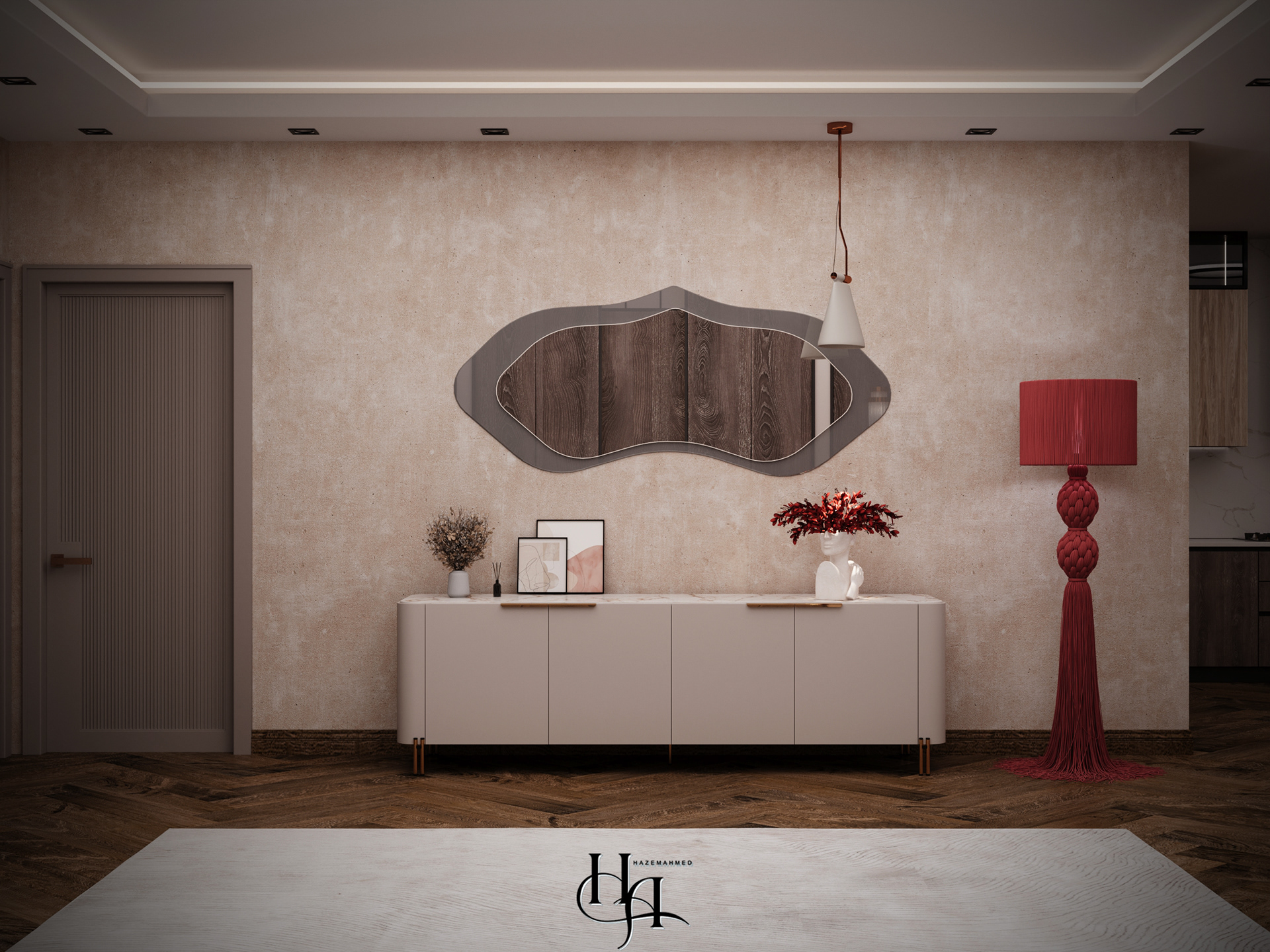 Living & Dining  room室内设计丨Hazem Ahmed-13