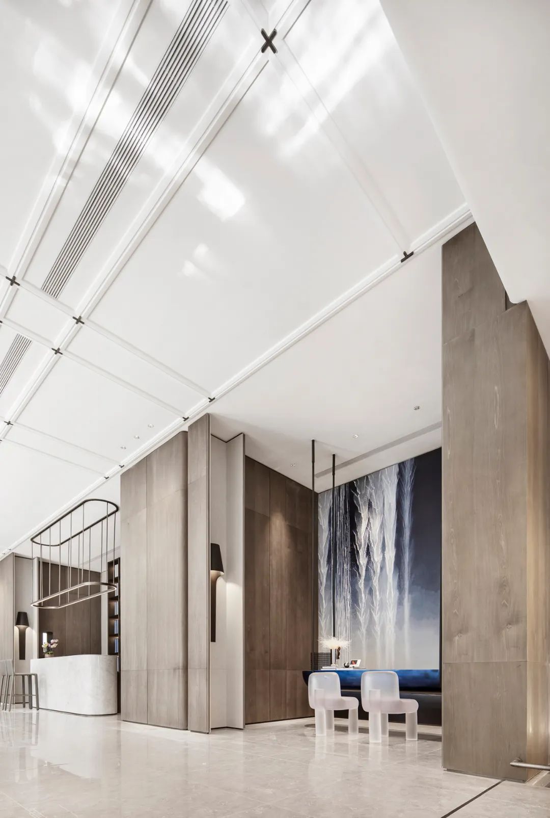 大朴设计 | 大连大华·公园世家售楼处,现代东方艺术美学空间-43