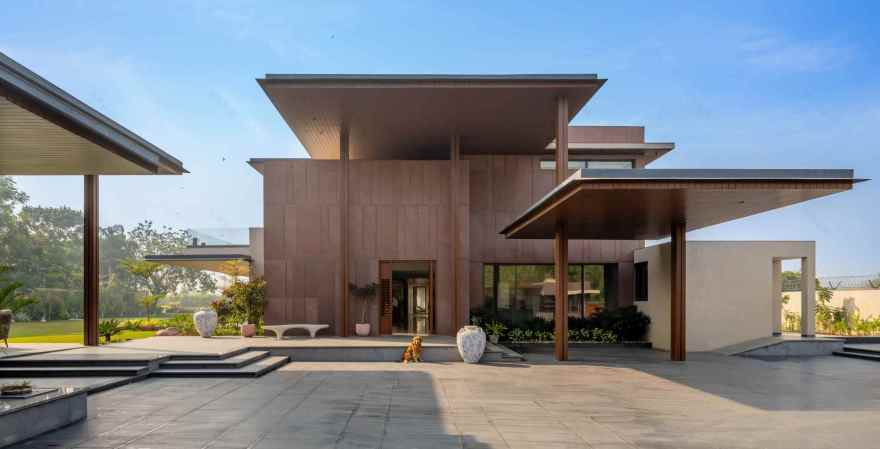 HPA 设计的 Ahmedabad 住宅丨印度丨Hiren Patel Architects-9