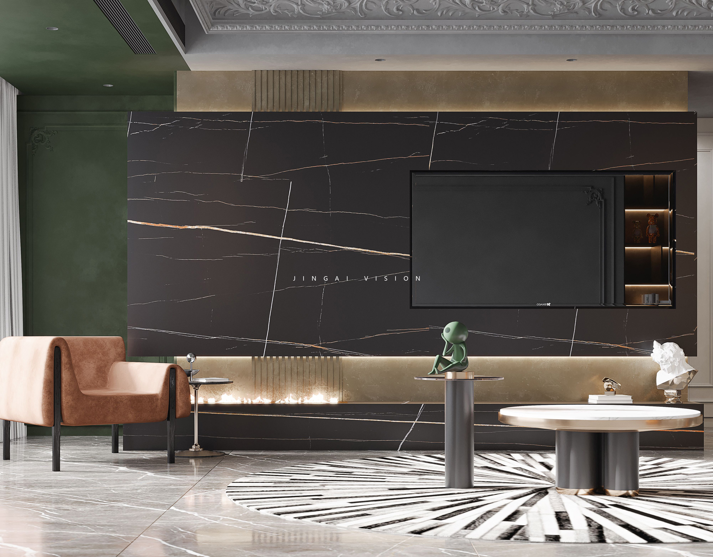 现代法式轻奢平层设计-2