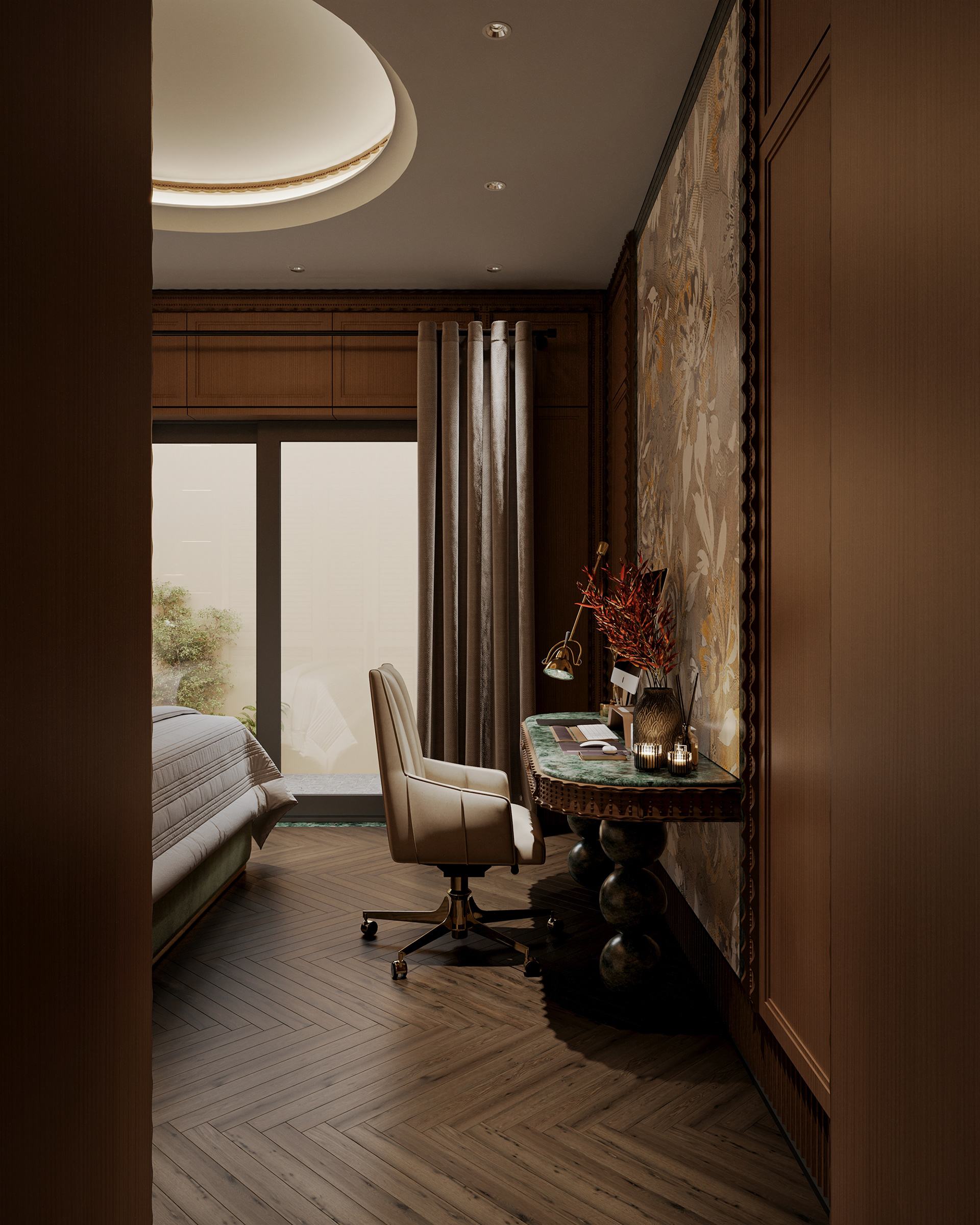 ARTDECO卧室设计丨越南河内-13