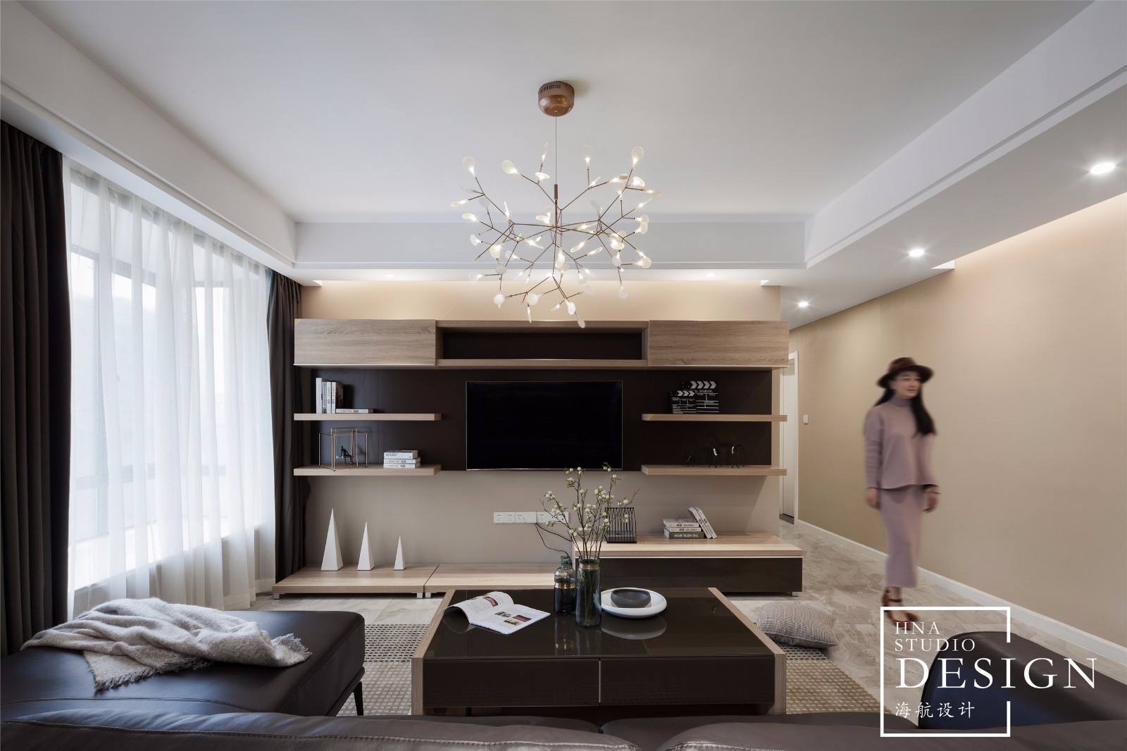 【托斯卡纳的小镇时光】乾盛兰庭140㎡现代风住宅  海航设计-4