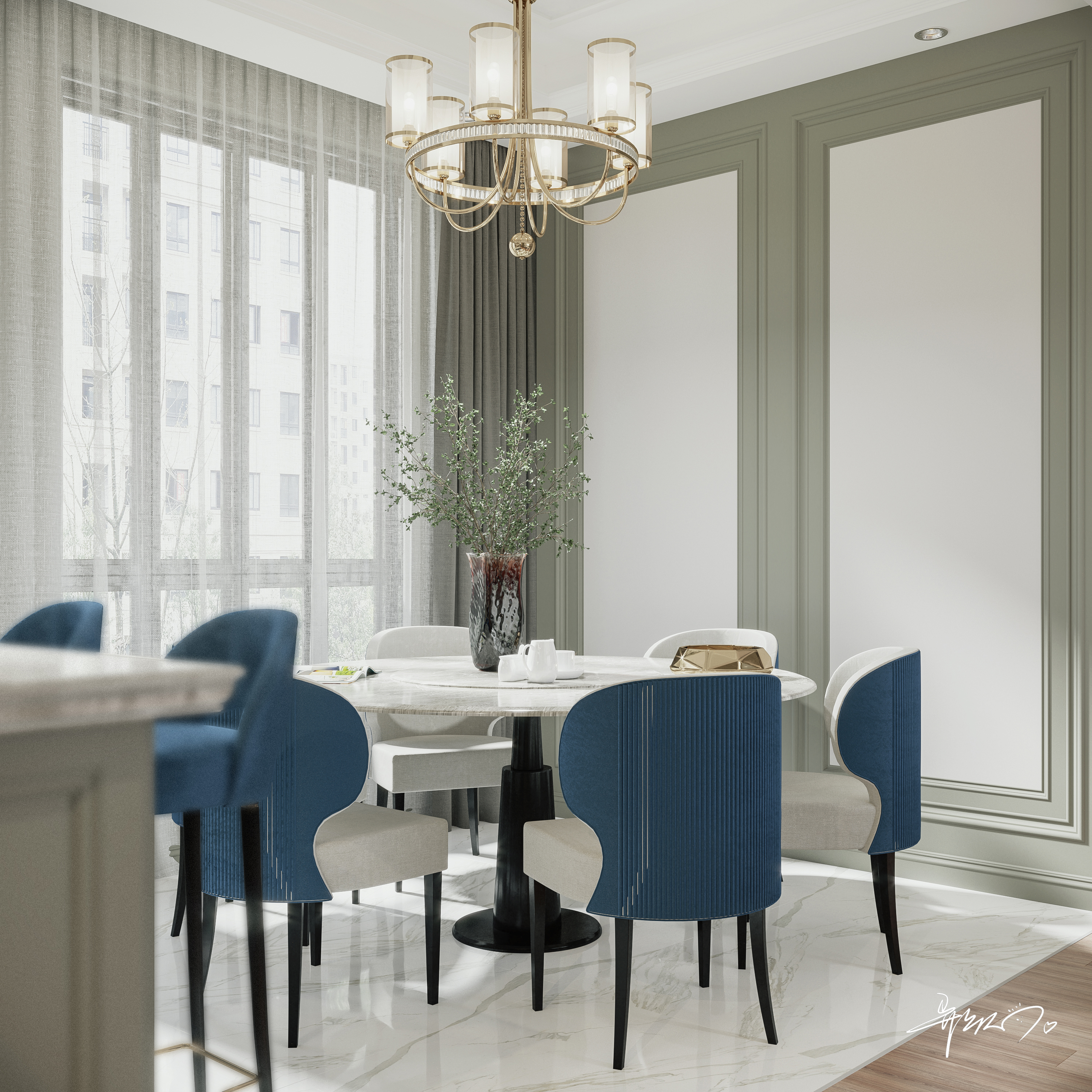 现代轻奢风在 Corona 项目的完美呈现-10