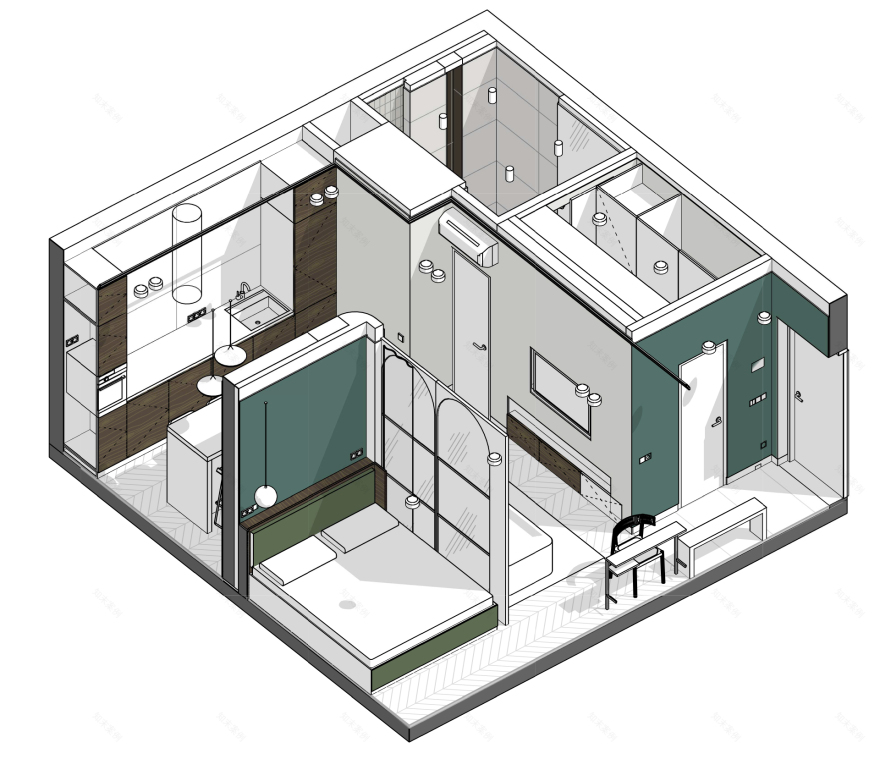 SECRET BOX 公寓设计丨俄罗斯莫斯科丨Anna Trofimova,Viktoriya Adamovich-34