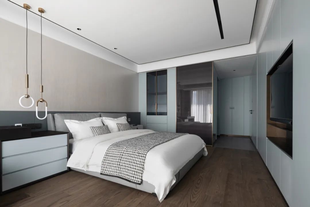 山水国际 · 现代轻奢的宁静家居空间丨中国杭州丨品冠设计-21