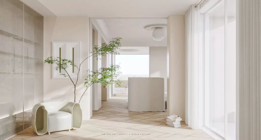 平衡几何与色彩的私宅空间-22