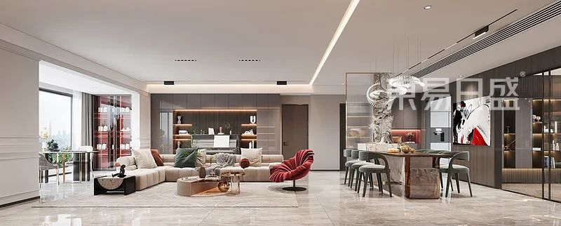 194㎡现代风，引光入室+精致软装，完胜别墅！-11