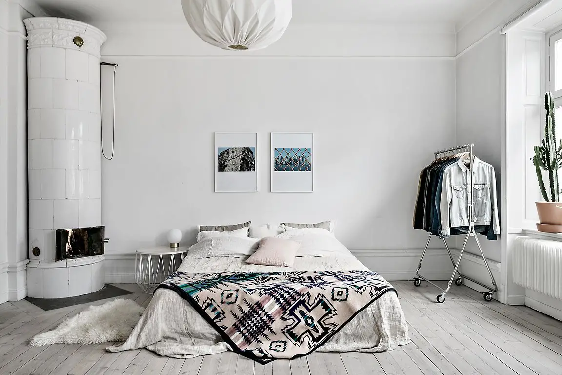 色彩墙的魔法，99 平米瑞典公寓新生-16