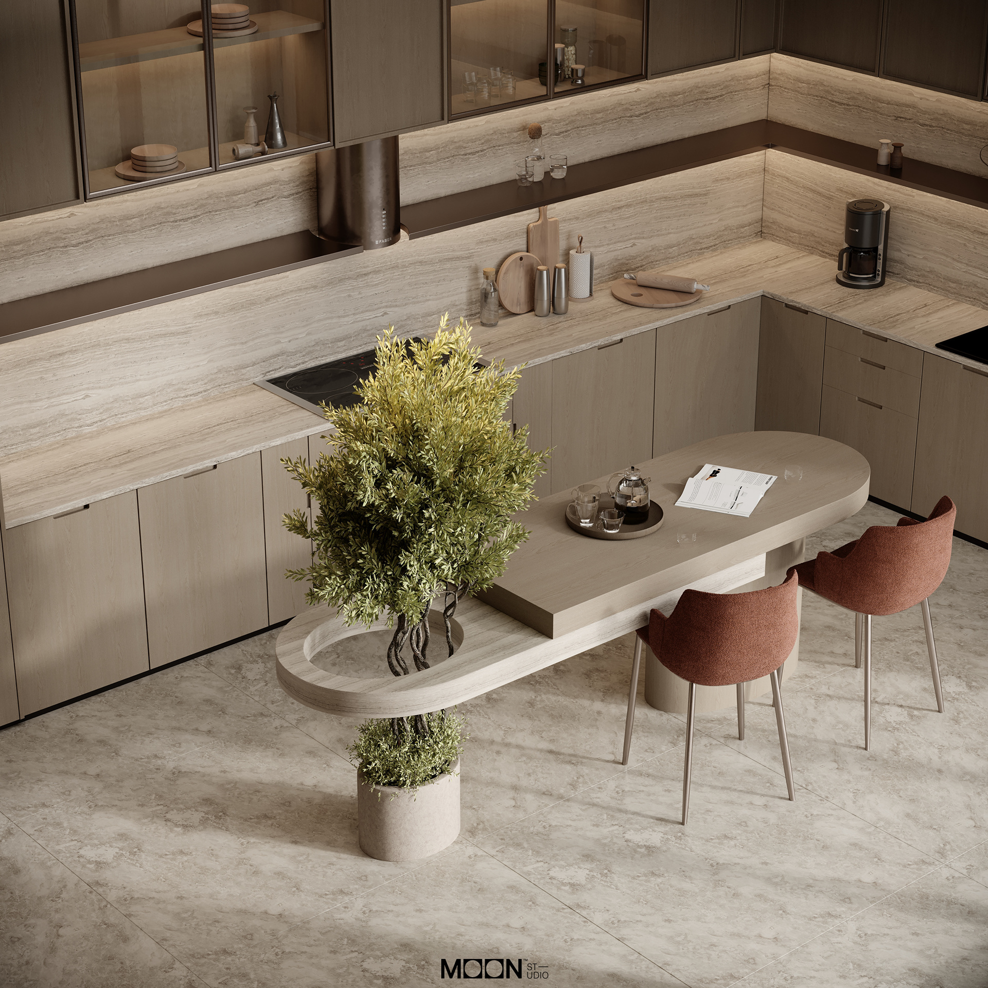 沙特厨房丨沙特阿拉伯丨Moon Studio-9