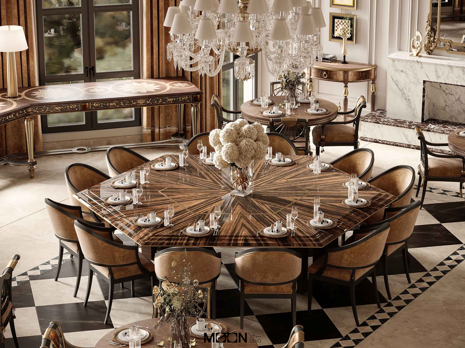 家装餐厅丨阿联酋迪拜丨Moon Studio-10