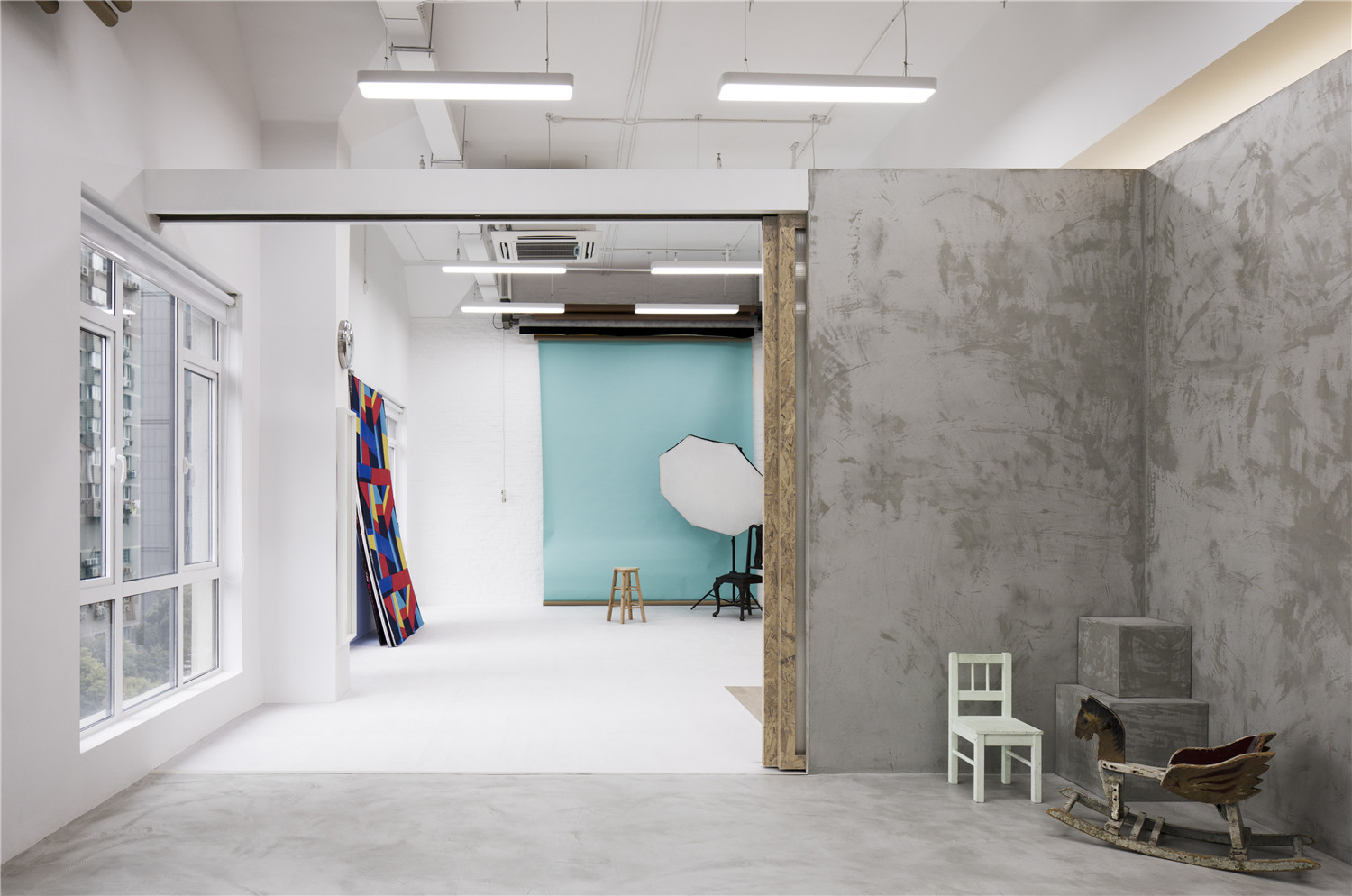 贝儿福摄影工作室 | 极简空间中的多功能设计-17