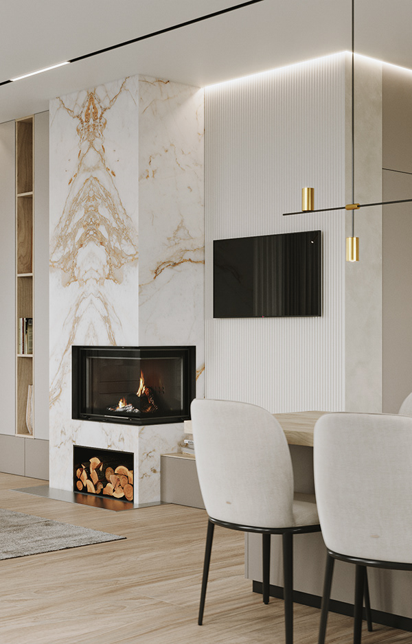 乌克兰 110㎡浅色系公寓设计-9