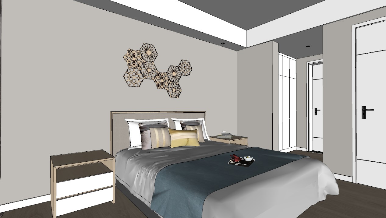 免费的SketchUp客厅模型-7