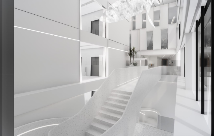 深白 · 国际单位办公楼室内设计丨象蝶设计-66