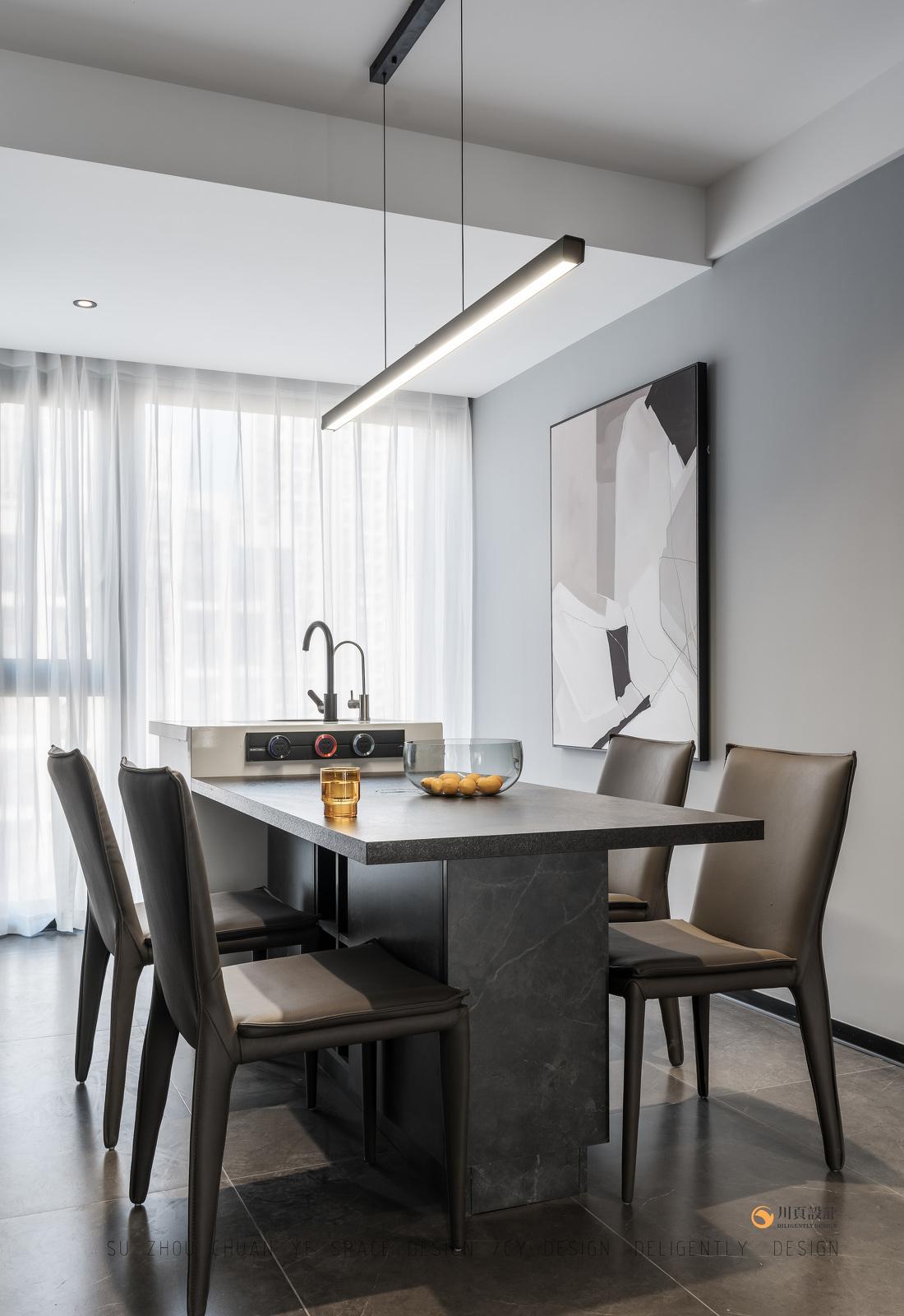 极简黑白灰空间中的宁静“蓝”-13