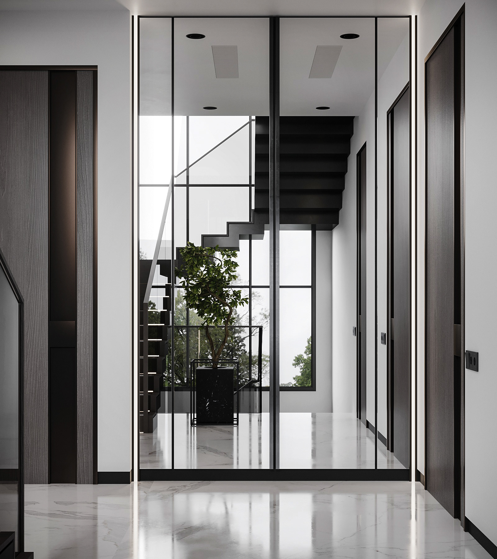 110㎡简约风公寓设计-8