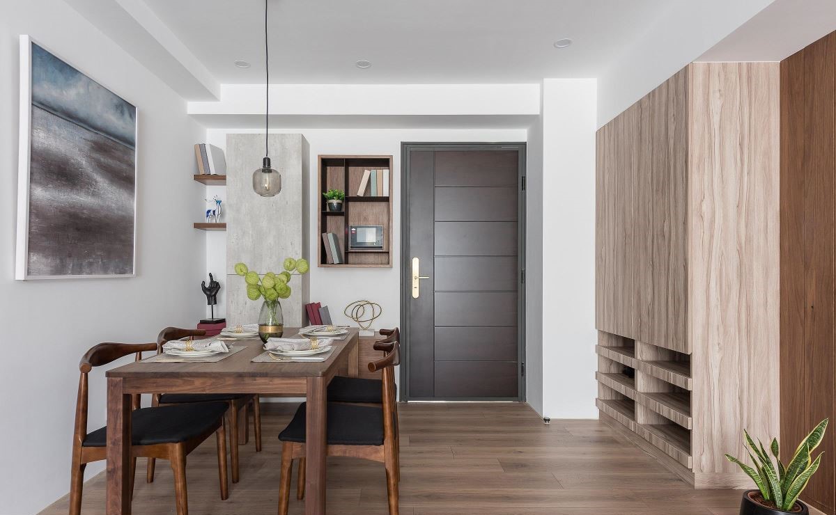 115m²三室单身宅  知域设计-14