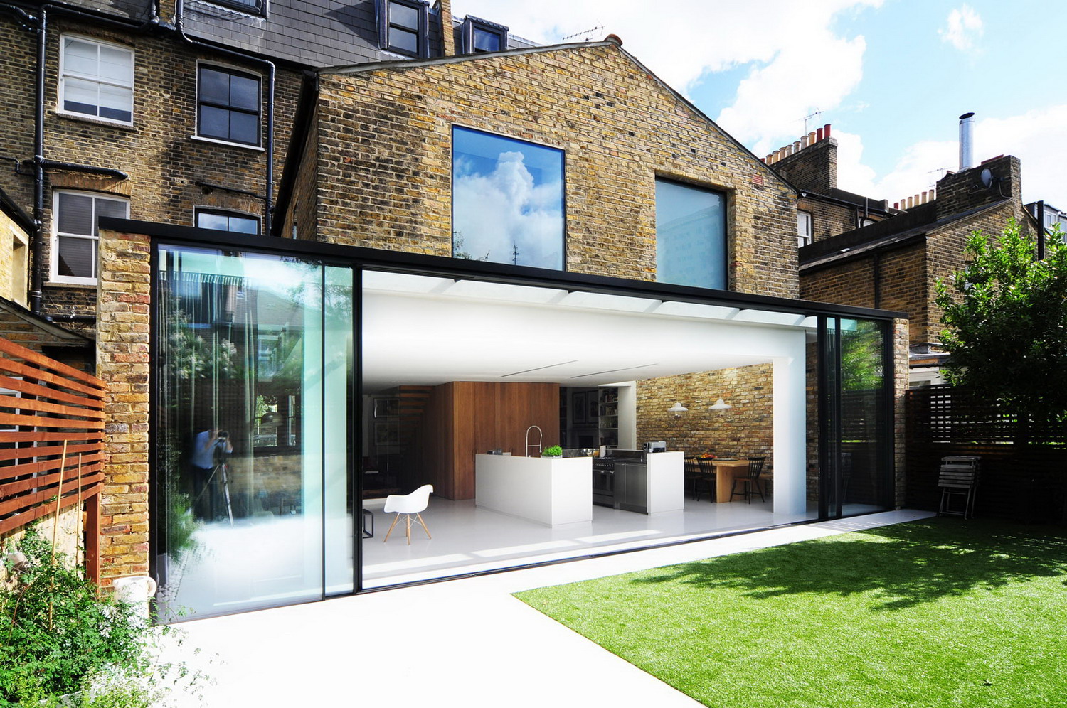 伦敦老砖房蜕变现代住宅-17