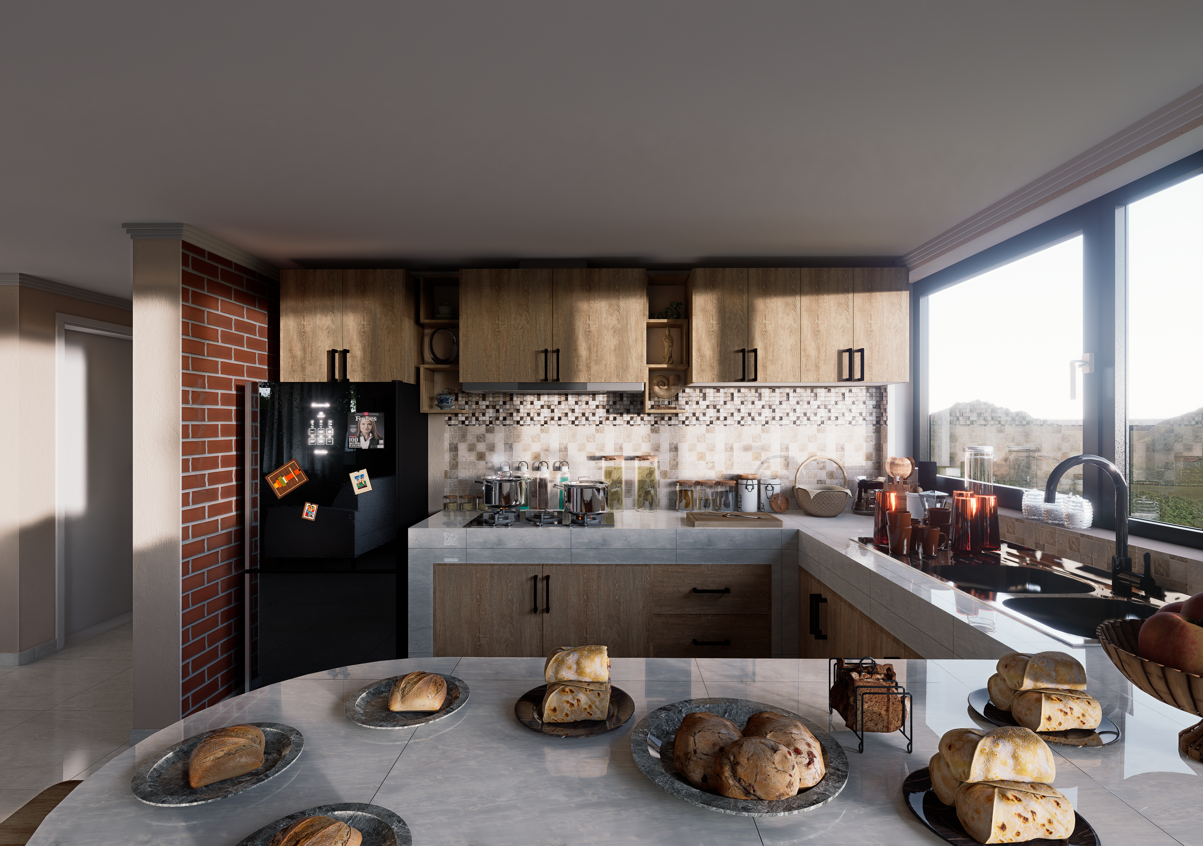 Mobiliario "Vienés" 厨房三聚氰胺家具设计丨厄瓜多尔丨Christian Santiago Calero Chica-8