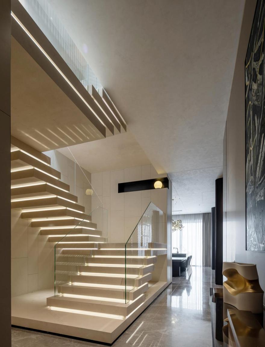 688㎡轻奢别墅,舒适高级的松弛感!-23