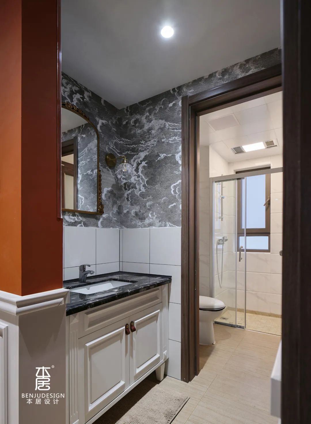 石家庄碧桂园复古混搭风精装房改造丨中国石家庄丨本居设计-74