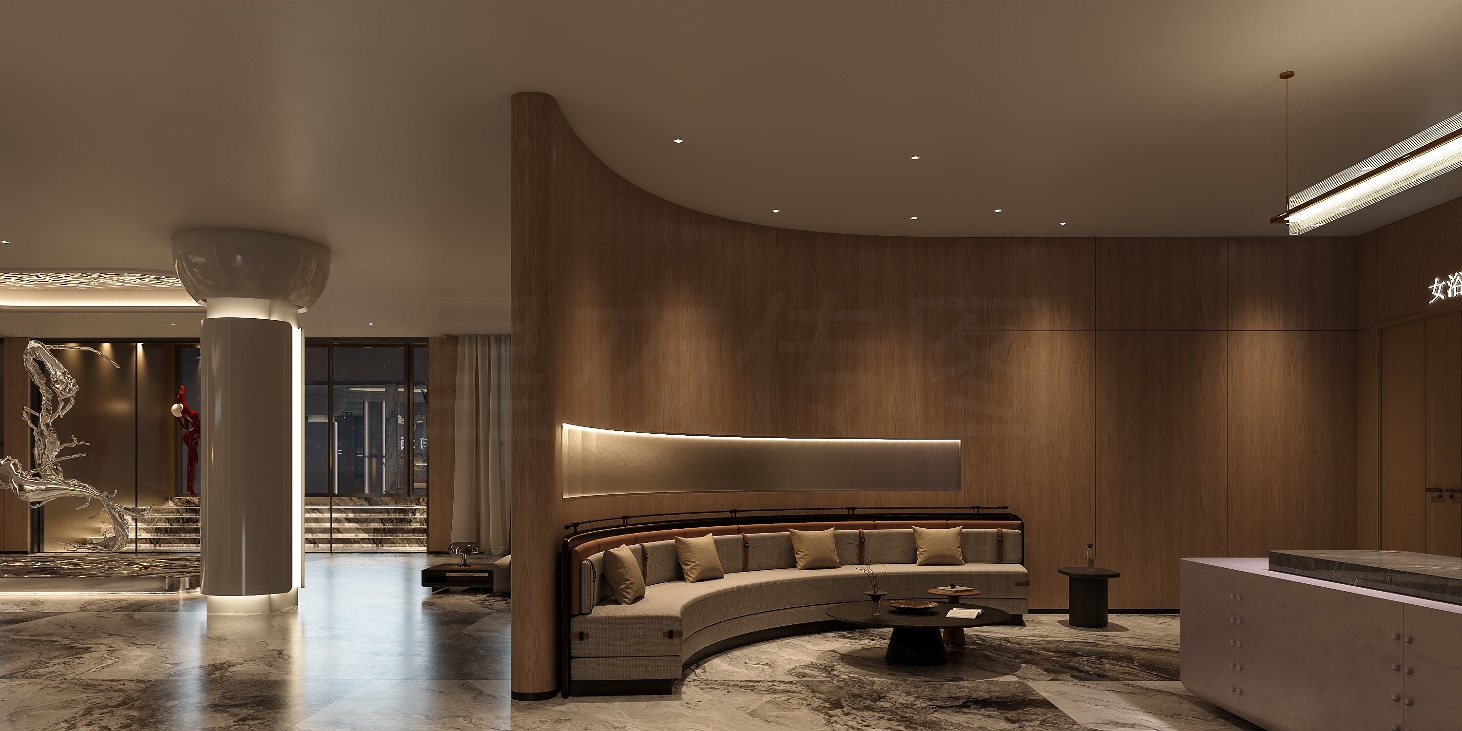 休闲娱乐会所  洗浴 ktv一体的场所-5