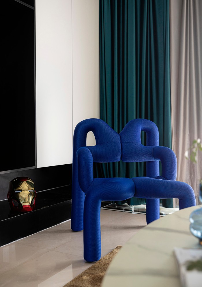 南京中海玄武公馆现代撞色之家丨中国南京丨山舍建筑设计-13