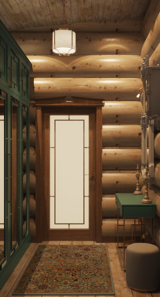 Интерьер деревянного дома-6