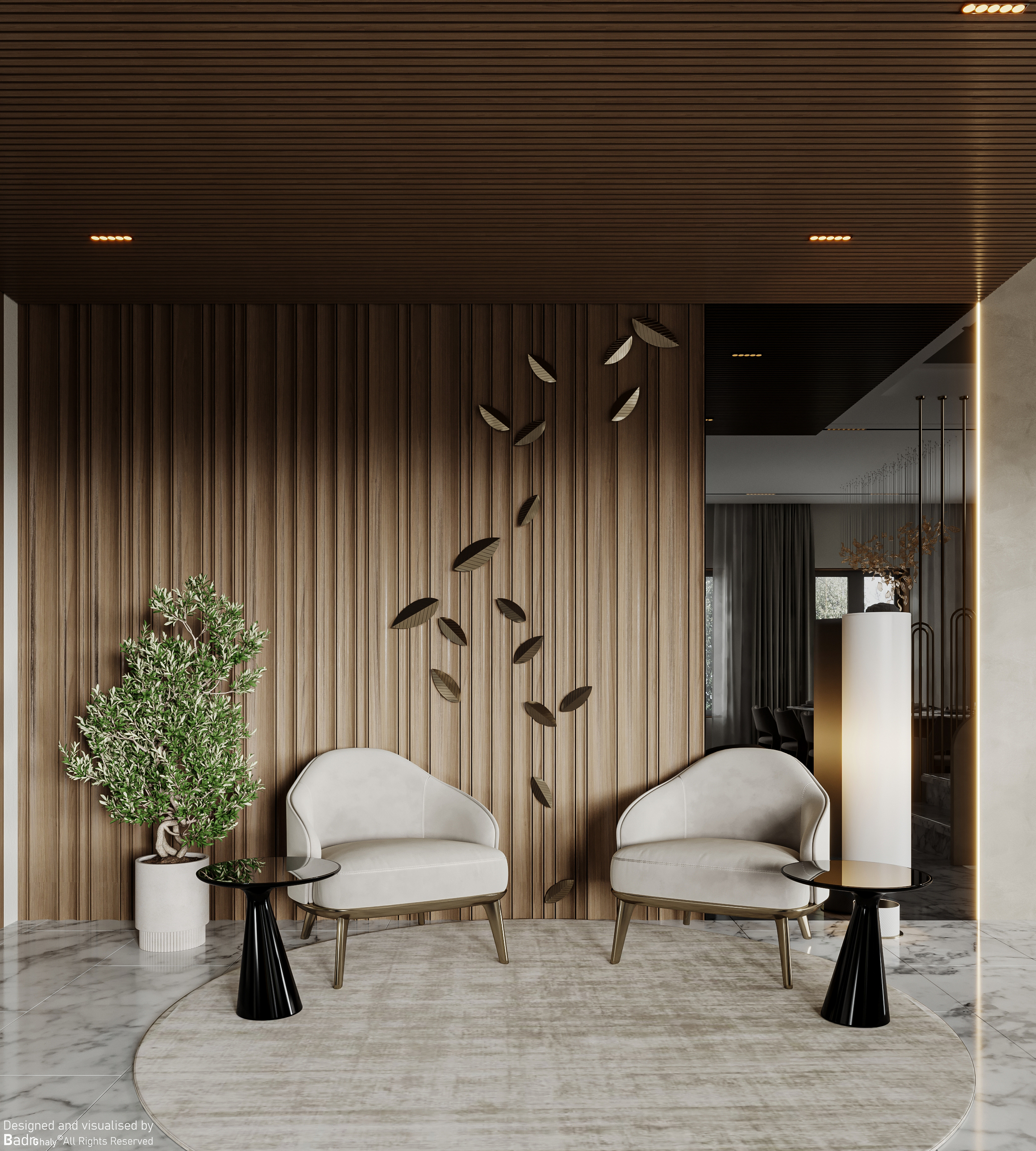 living floor of private villa-0