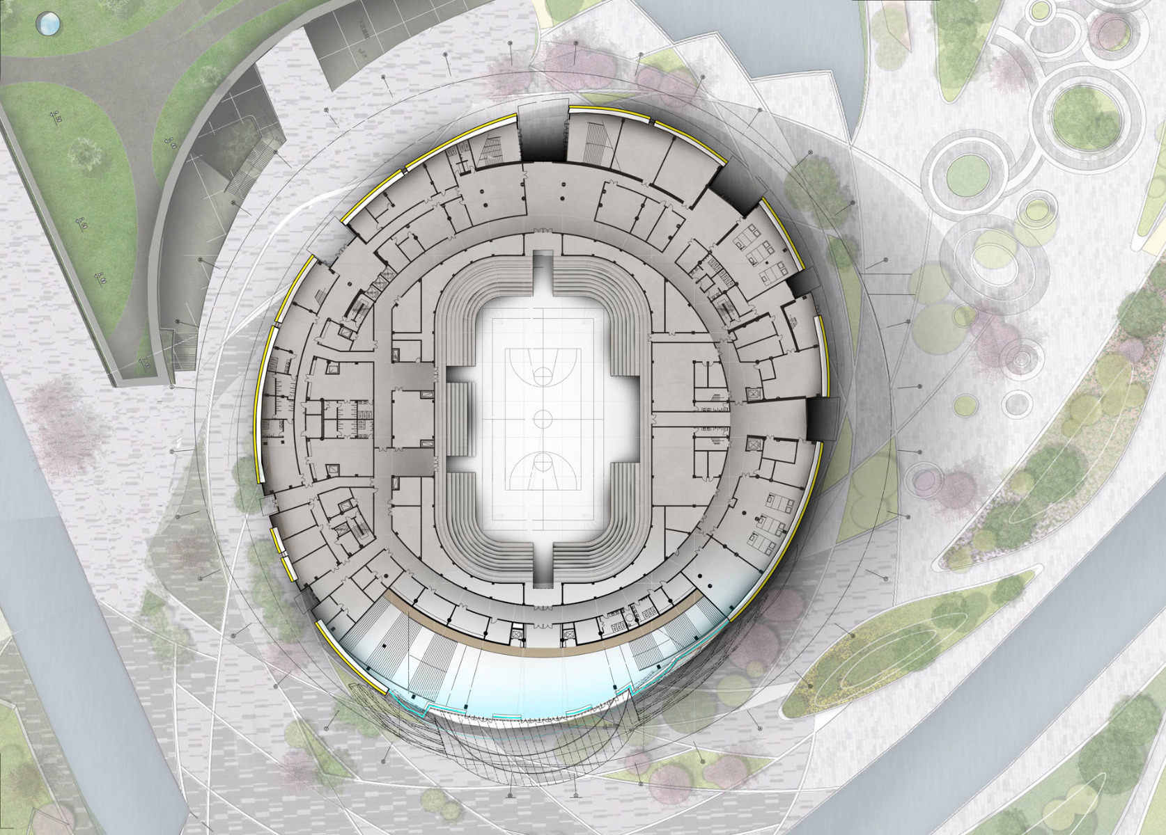 杭州Hybrid Stadium丨中国杭州丨纽约Archi  Tectonics-38