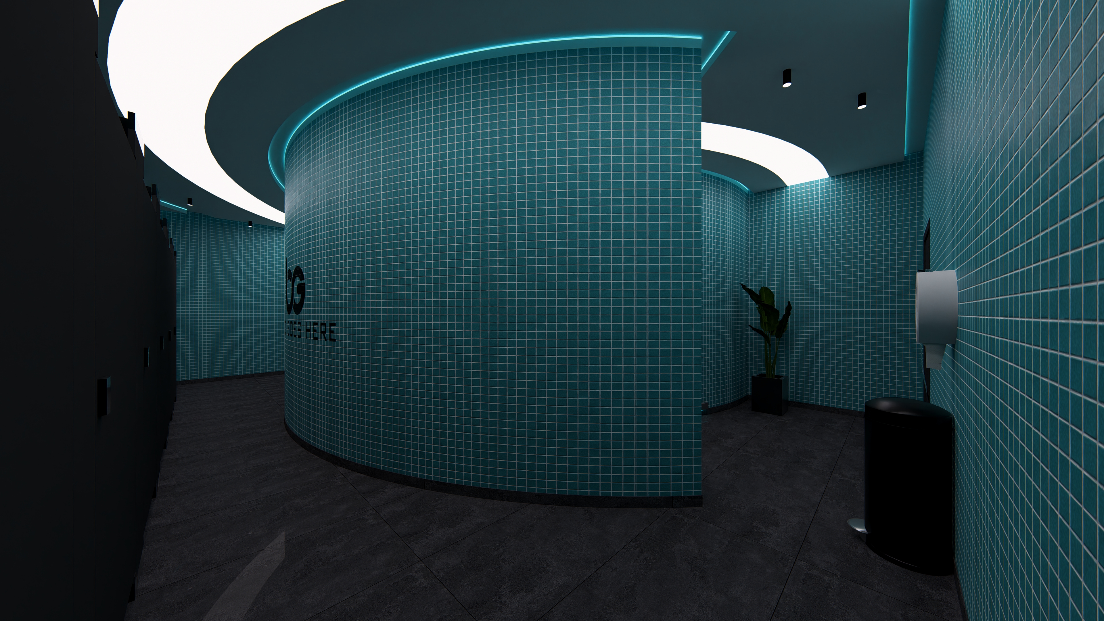 Restrooms I Showers I Lockers Interior design-2