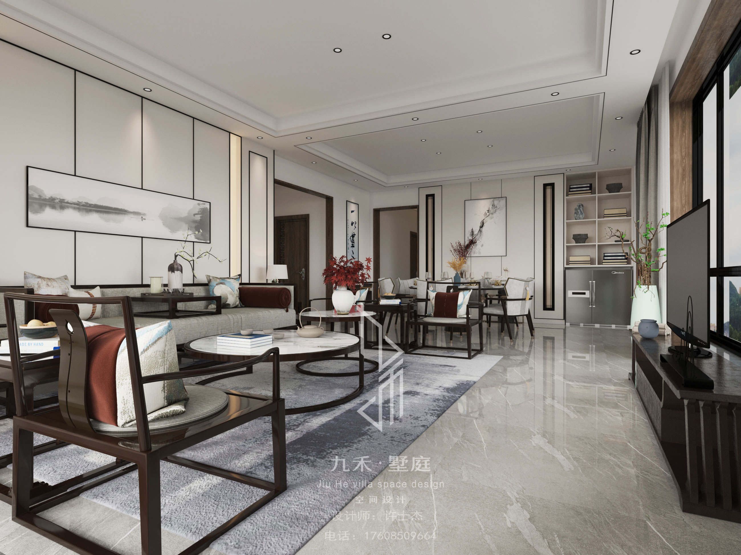 九禾墅庭·一抹中国红 | 现代奢华融合传统元素-3