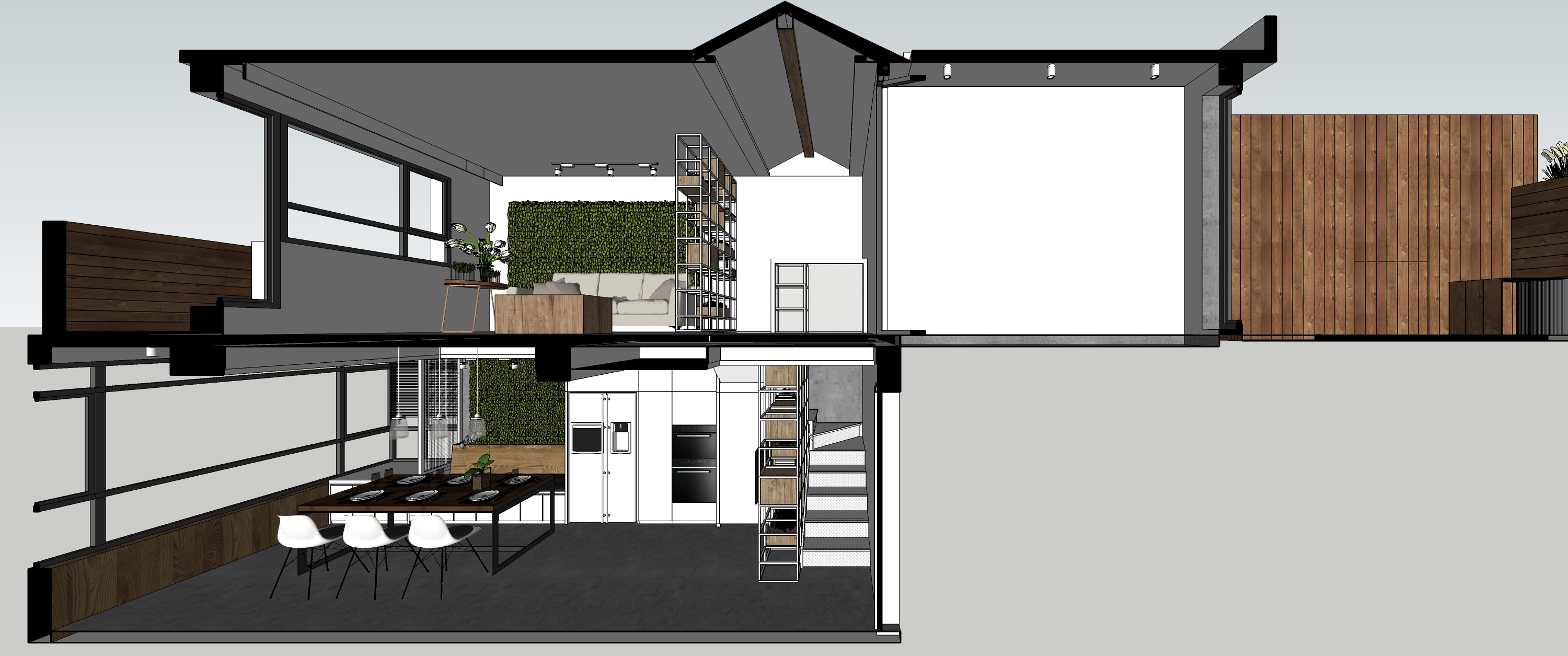 四季厨房 | 绿色植物环绕的休闲空间-57