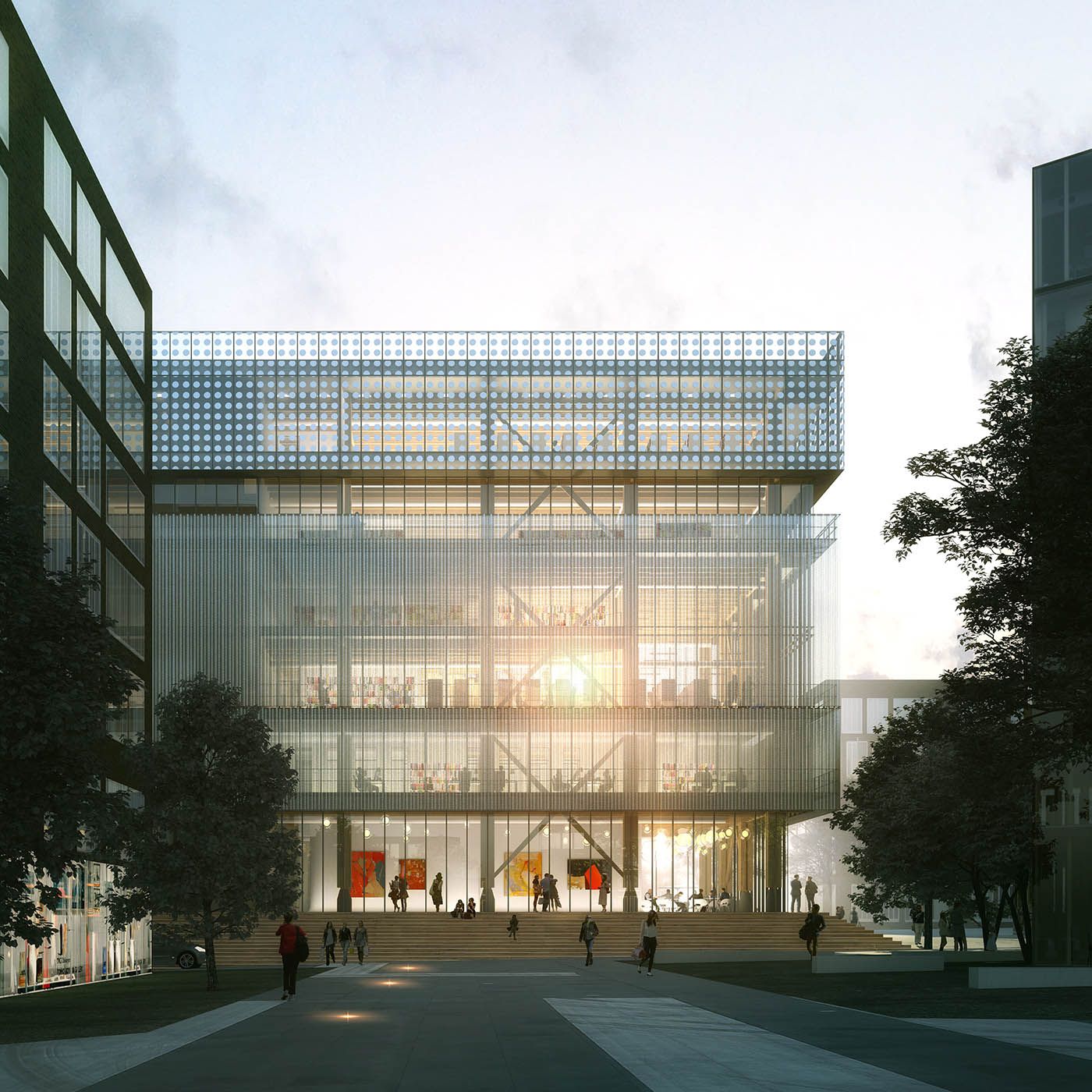 FONTENAY  SOUS  BOIS 媒体图书馆与木结构健康中心丨L’Agence FRANÇAISE-1