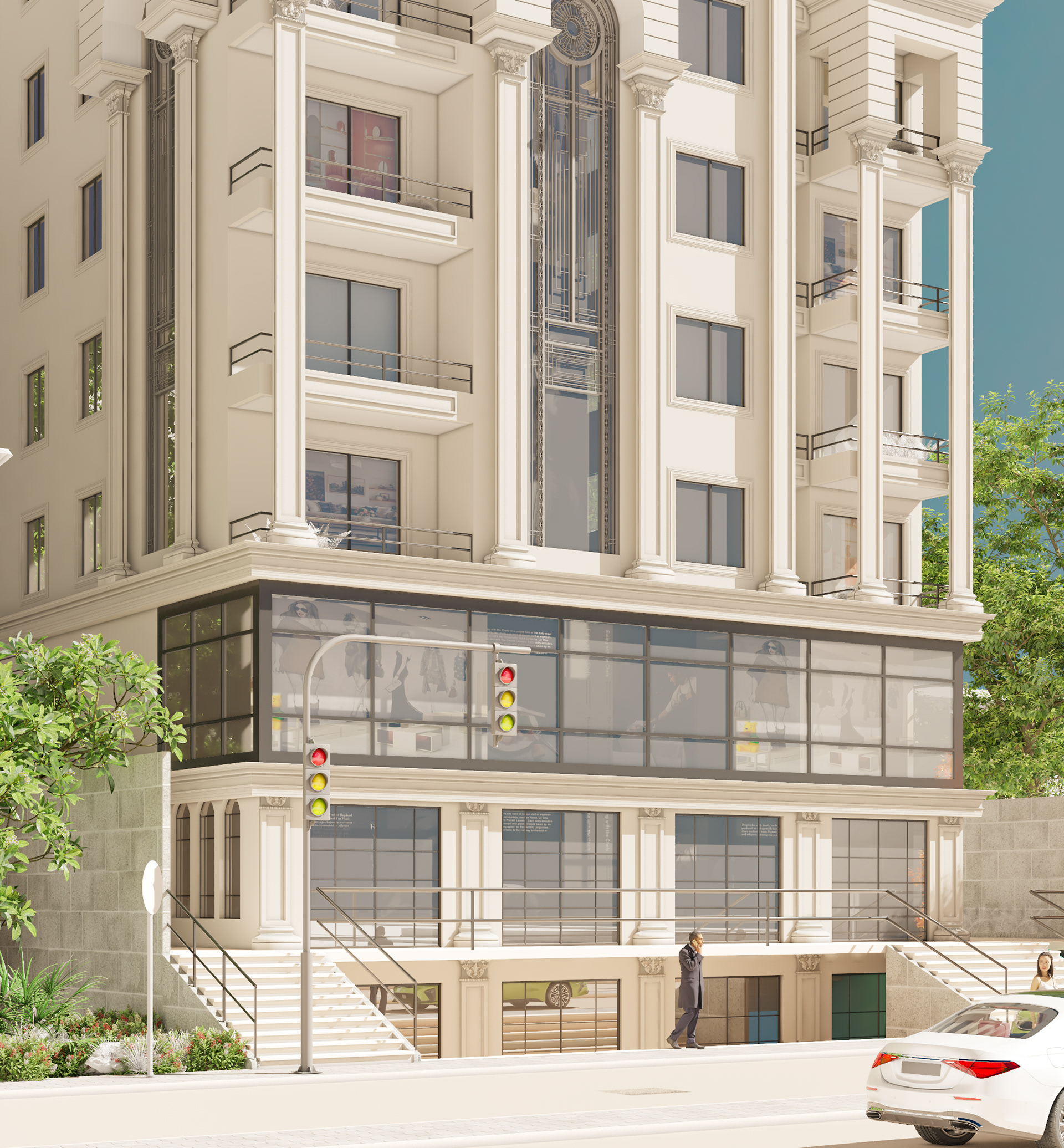 Residential Building | Day & Night Visualization-5