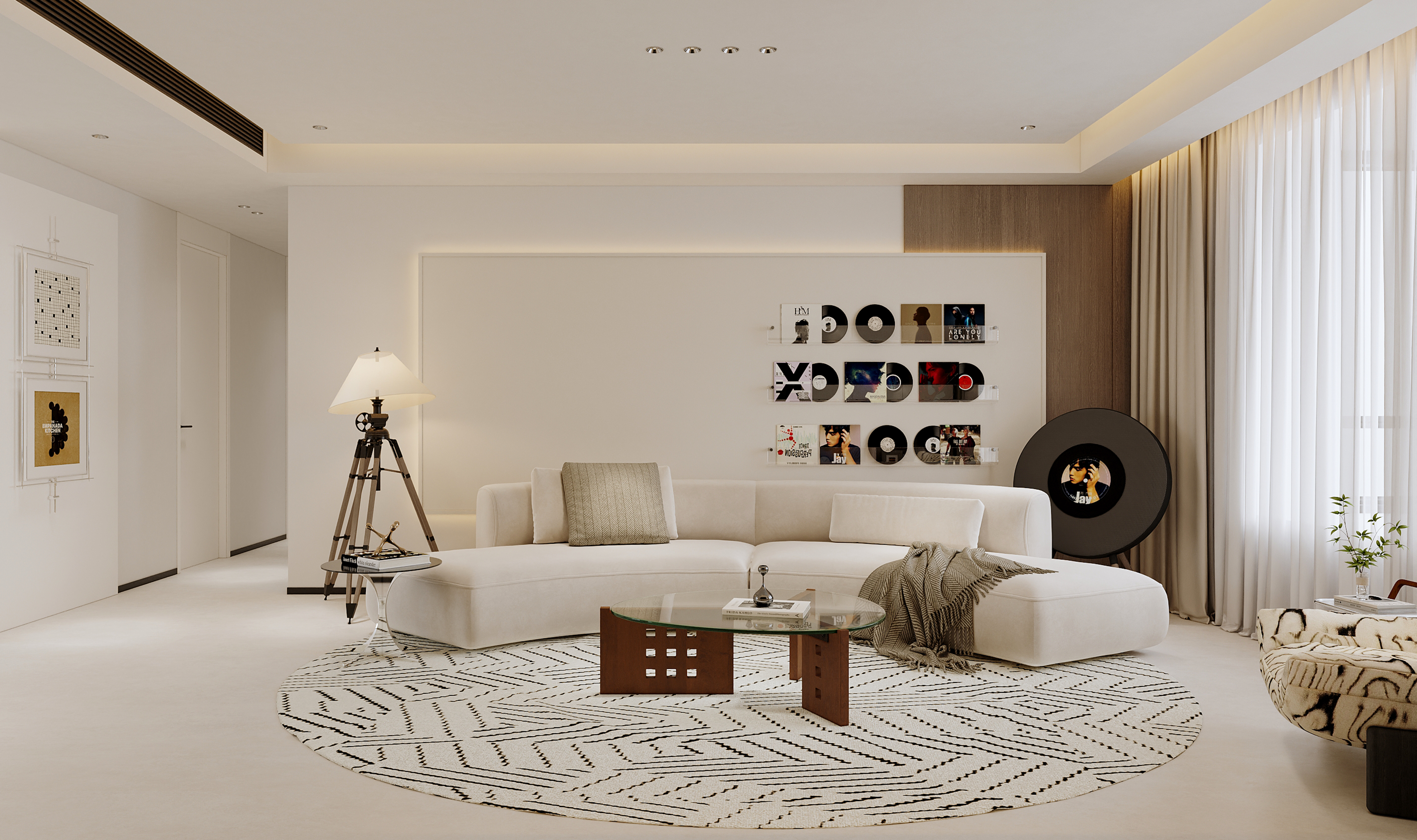 沈阳  金廊公馆170㎡ 奶油风效果表现-2