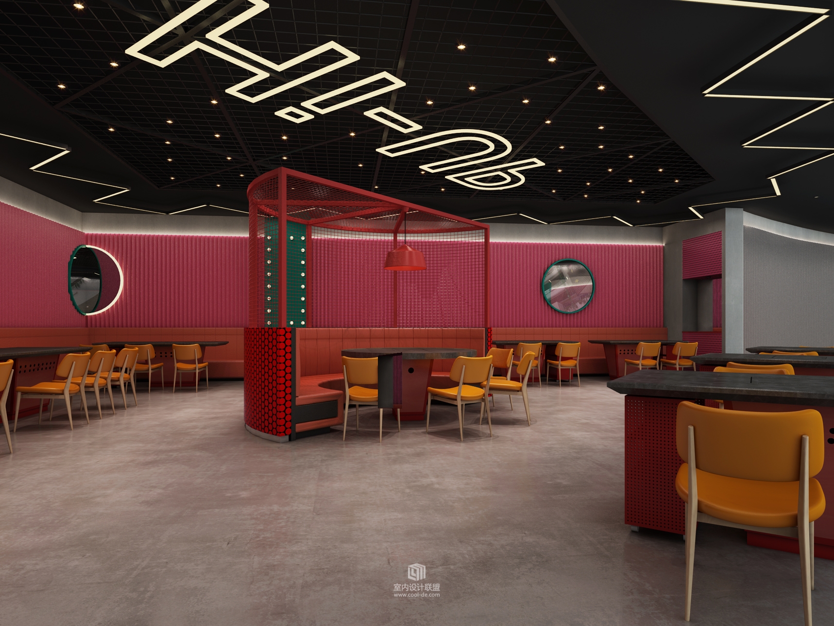 邓家佳打造盘锦 HI 辣火锅,山舍室内设计诠释工业风-26