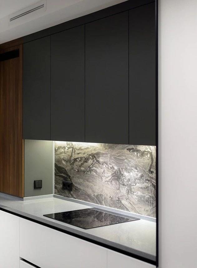 乌克兰98㎡现代风公寓设计，角落空间这样设计太实用了！-42