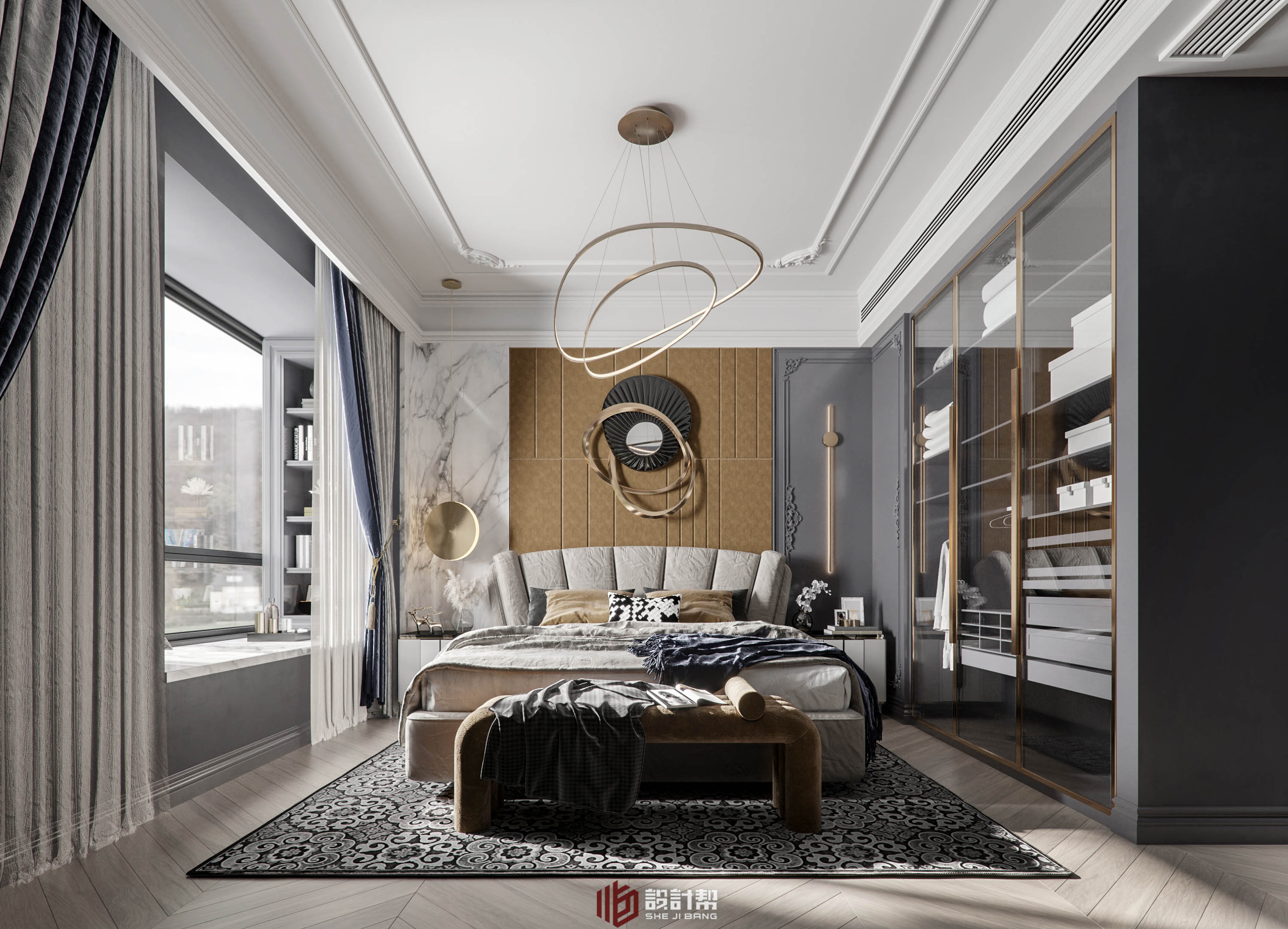 湖南现代浪漫轻奢家居设计-5