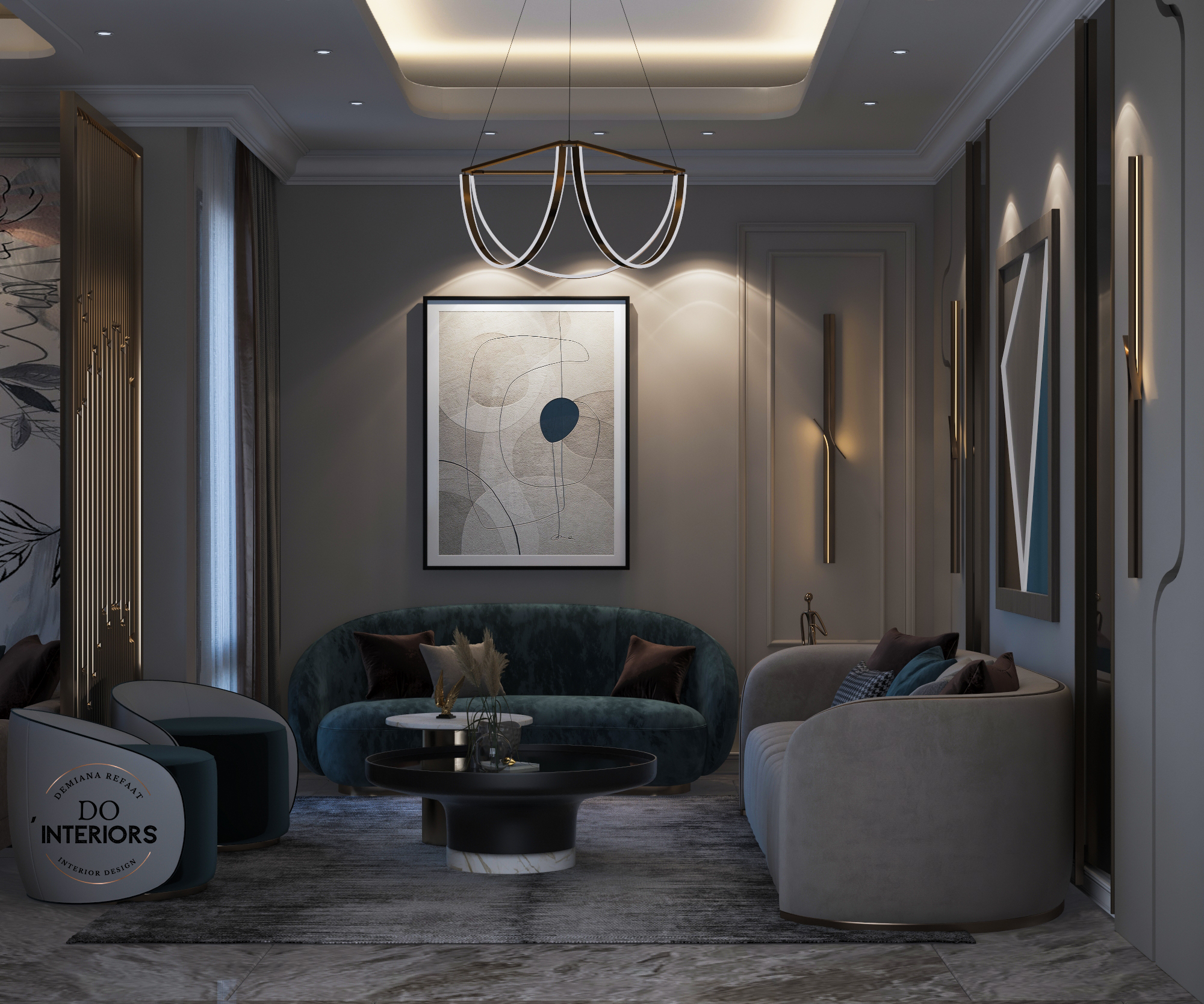 Living , Reception , dining & kitchen-9