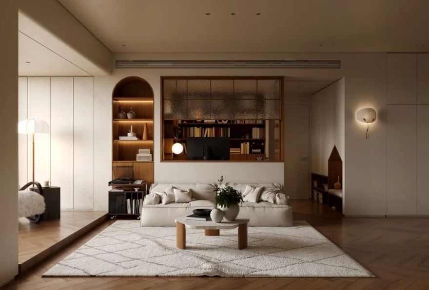 原木复古风的家丨中国广州丨壹贰壹捌设计事务所-5