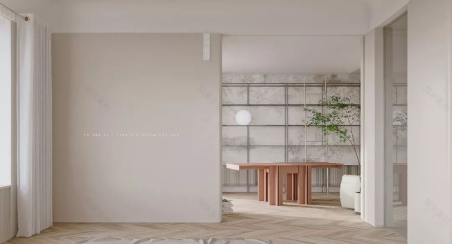 平衡几何与色彩的私宅空间-24