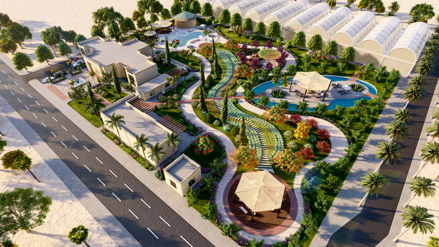 酒店景观丨阿联酋阿布扎比丨Azza algebali等团队,Diaa Consult提供支持-0