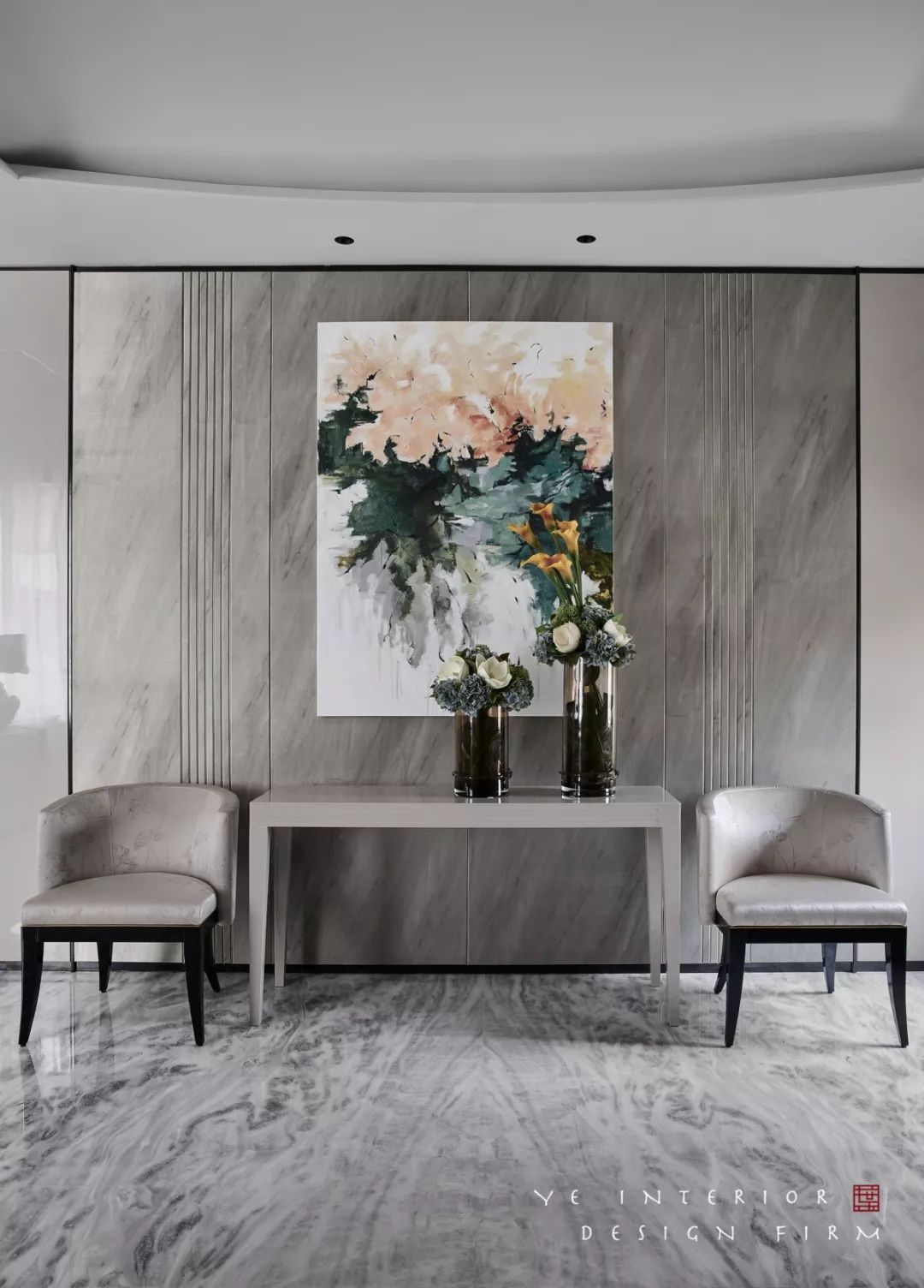 玉环滨江壹号别墅,演绎意式轻奢与现代极简的优雅空间-5