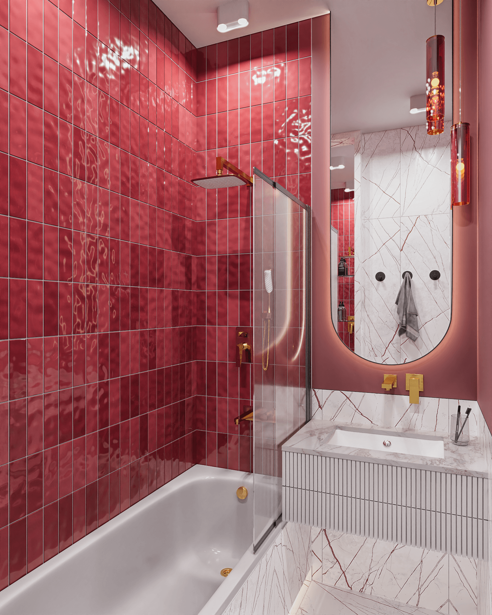 红宝石色卫生间-2