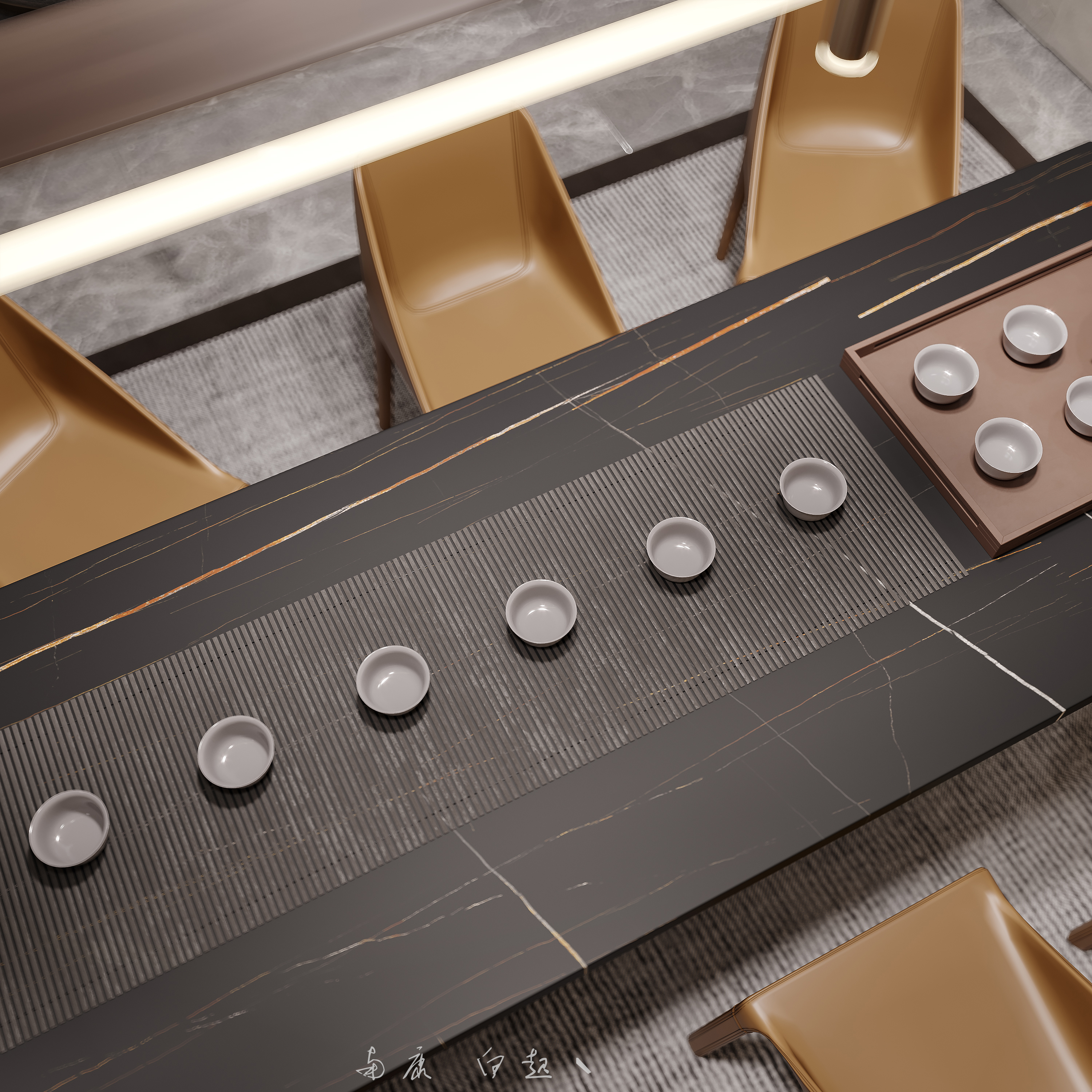 现代平层设计案例解析 | 简约风格与高级感的完美融合-15