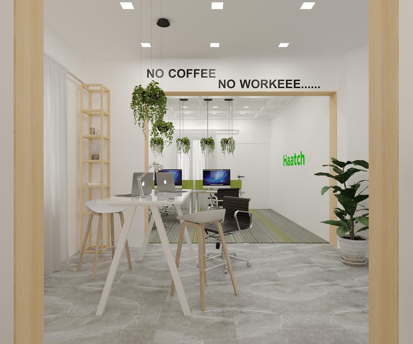 A tiny office interior-1