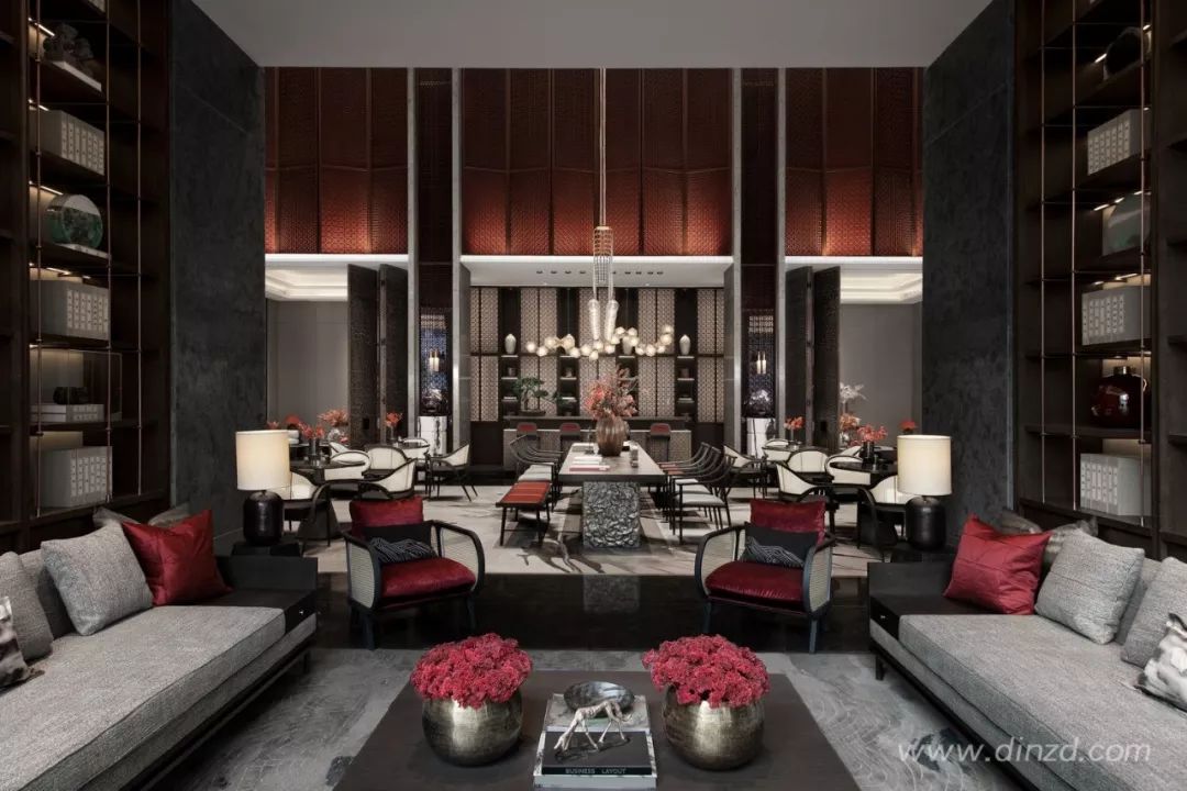 天津津门大院售楼处 | 古韵墨色与现代材质的完美融合-52