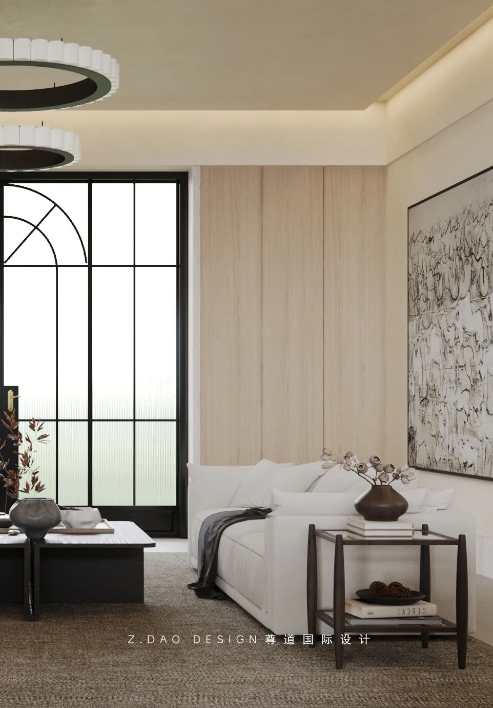 尊道新作|合肥『文一·塘溪津门』1000㎡折衷主义别墅，专治豪宅审美疲劳。-194