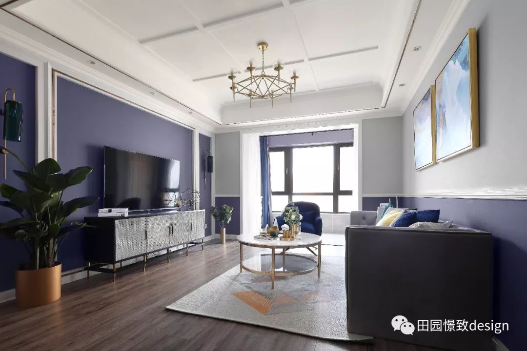 莫奈《鸢尾》的浪漫演绎——德阳香江华府 130 平米空间设计-28